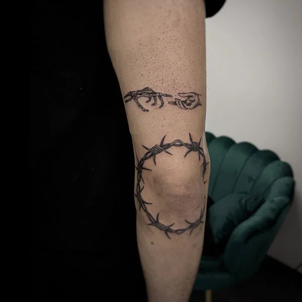 Skeleton hand tattoo 61