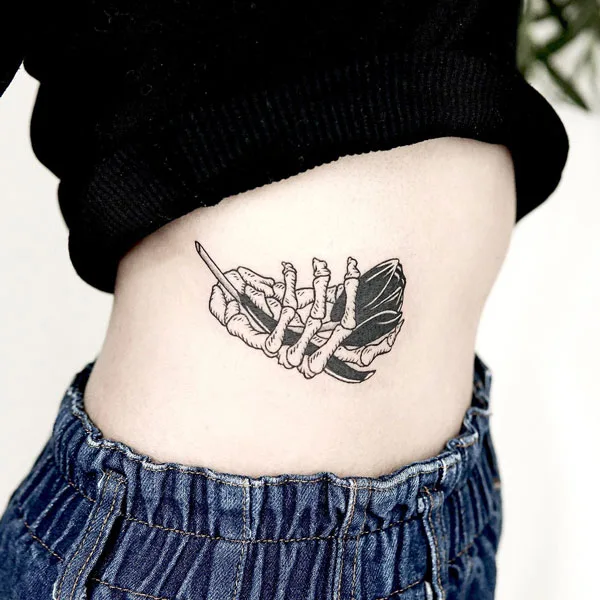 Skeleton hand tattoo 63