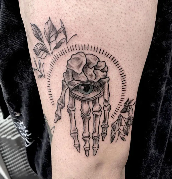 Skeleton hand tattoo 66