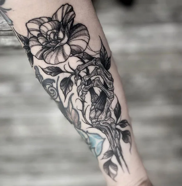 Skeleton hand tattoo 69