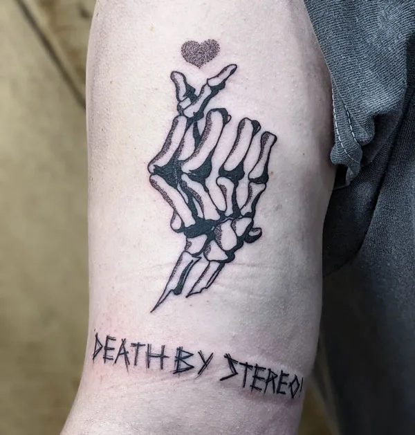 Skeleton hand tattoo 77