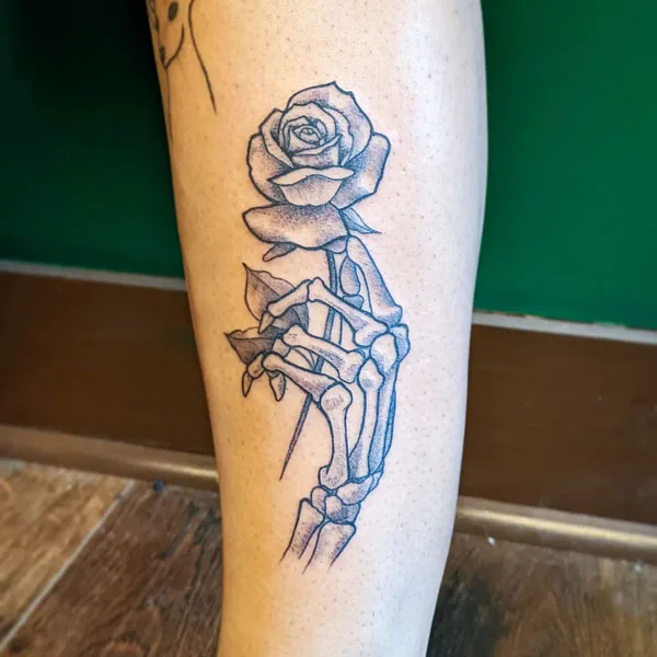 Skeleton hand tattoo 78