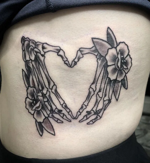 Skeleton hand tattoo 83
