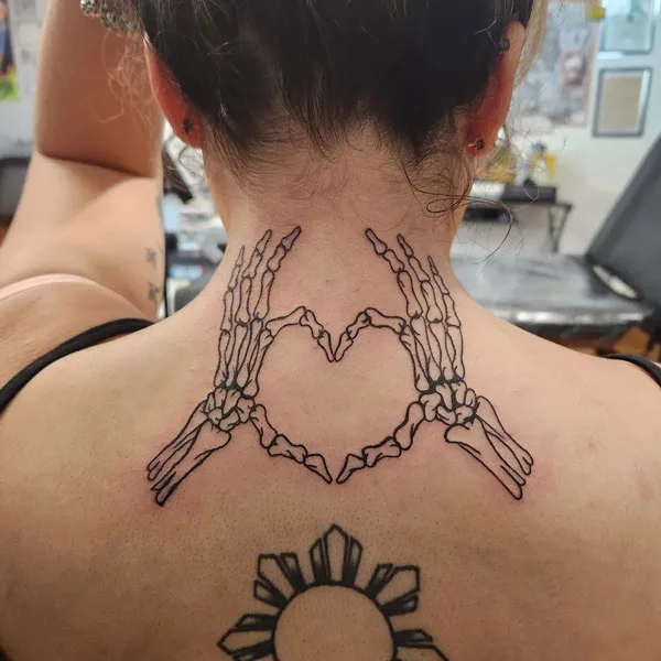 Skeleton hand tattoo 97