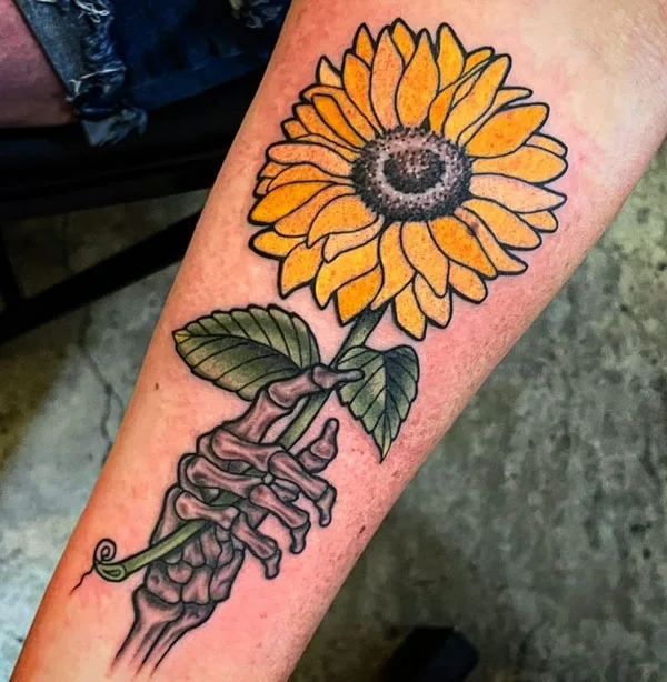Skeleton hand tattoo 98