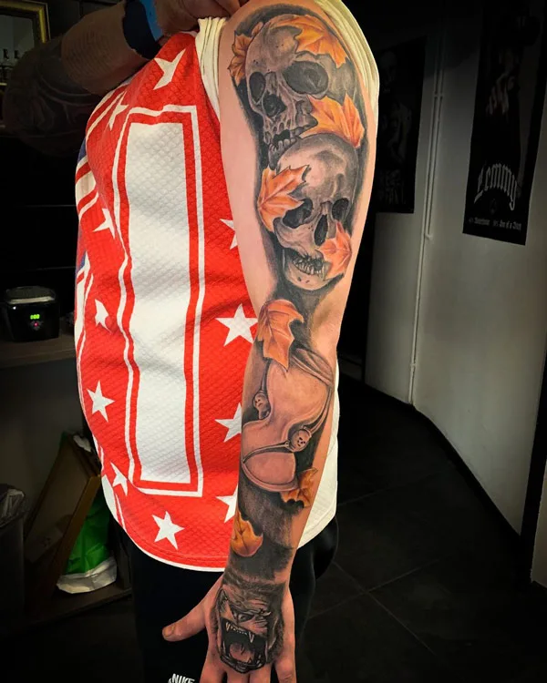 Skull Sleeve Tattoo 1