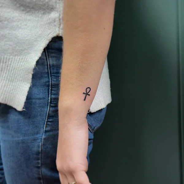 Small Ankh Tattoo 1
