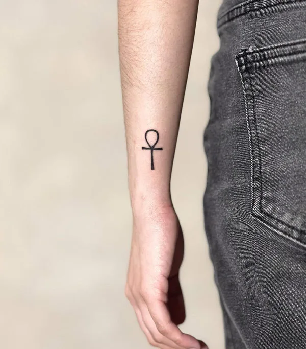 Small Ankh Tattoo 2