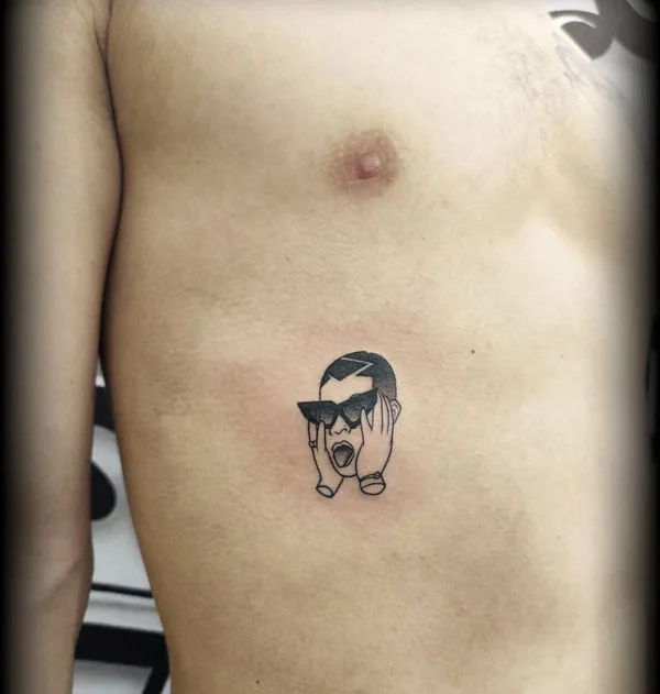 Small Bad Bunny Tattoo