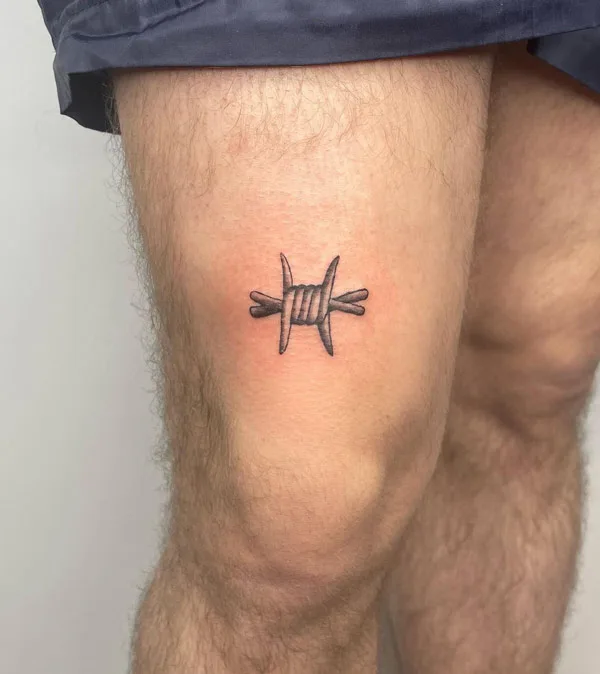 Small Barbed Wire Tattoo 1