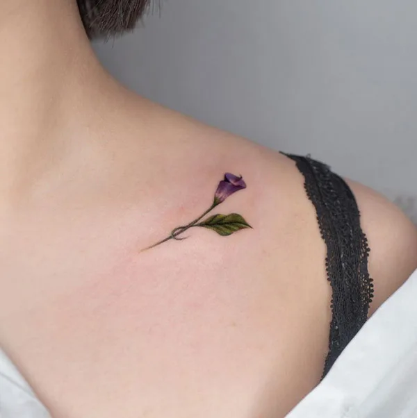 Small Calla Lily Tattoo 1