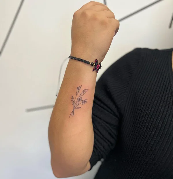 Small Calla Lily Tattoo 2