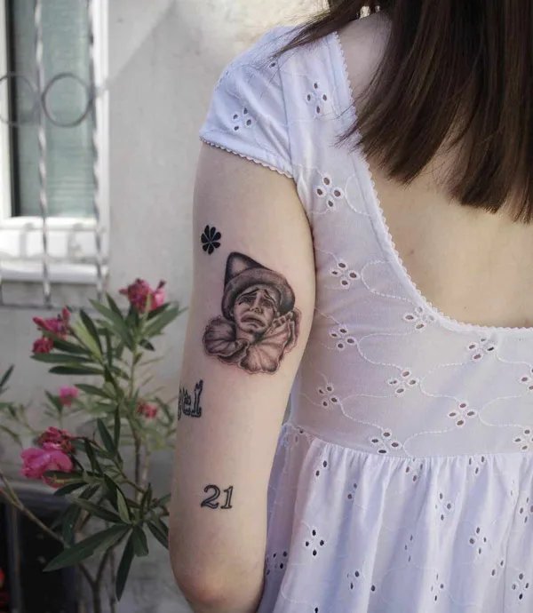 Small Clown Tattoo 1
