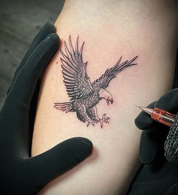 Small Eagle Tattoo 2