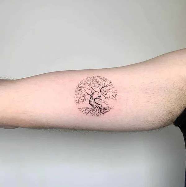 Small Family Tree Tattoo 1