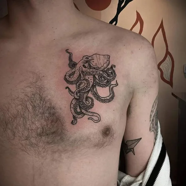 Small Kraken Tattoo 1