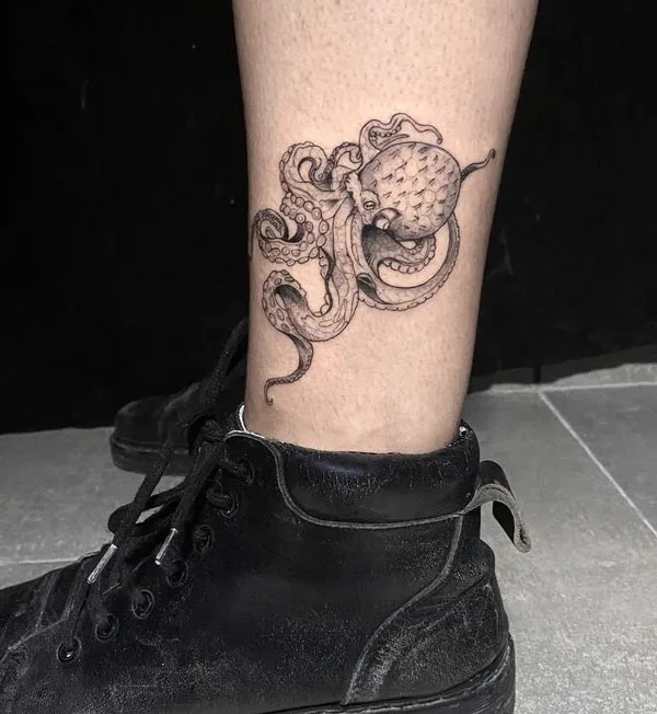 Small Kraken Tattoo 2