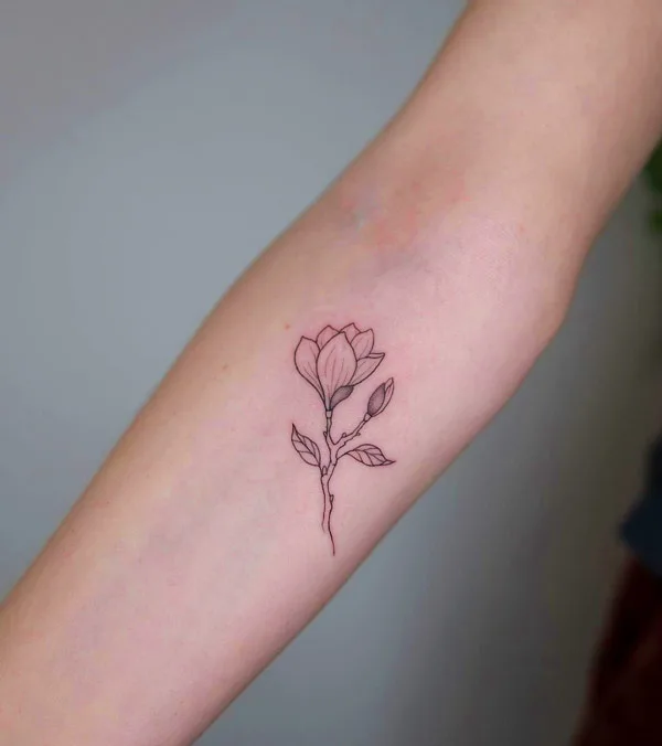 Small Magnolia Tattoo