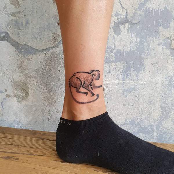 Small Monkey Tattoo 1
