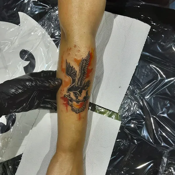 Small Raven Tattoo