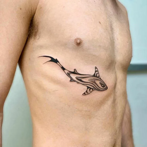 Small Rib Tattoo 1