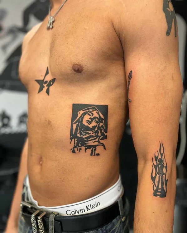 Small Rib Tattoo 2