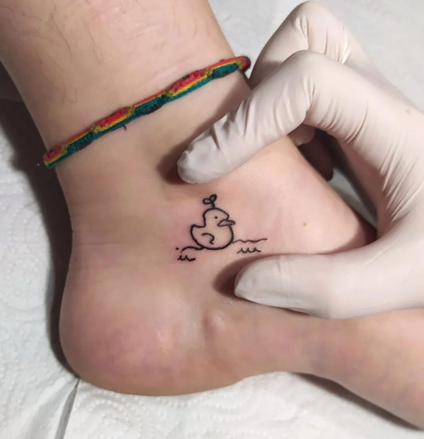 Small ducky tattoo