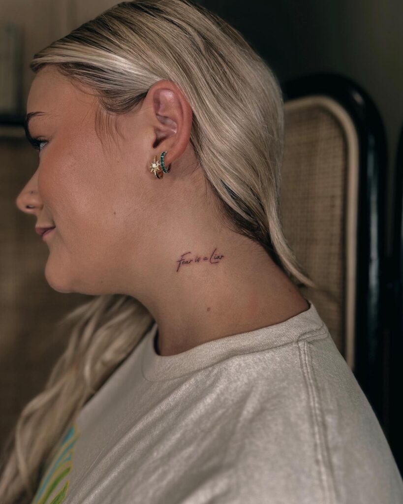 Small 'Fear Is a Liar' Text on the Side: Fearless Soul