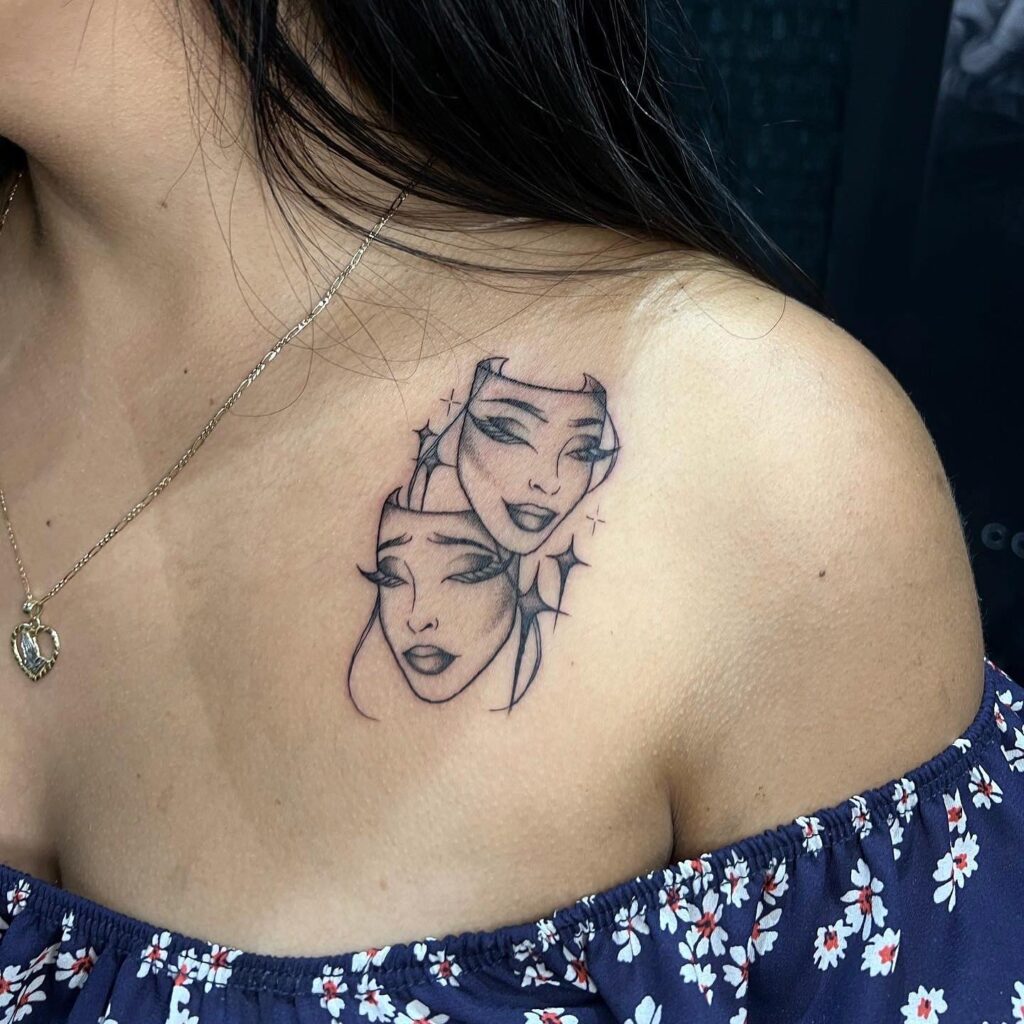 Smile now, cry later on the collarbone: feminine dualism
