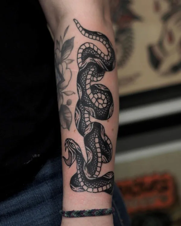 Snake Forearm Tattoo 2