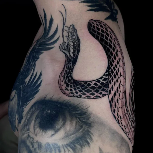 Snake Shoulder Tattoo 2