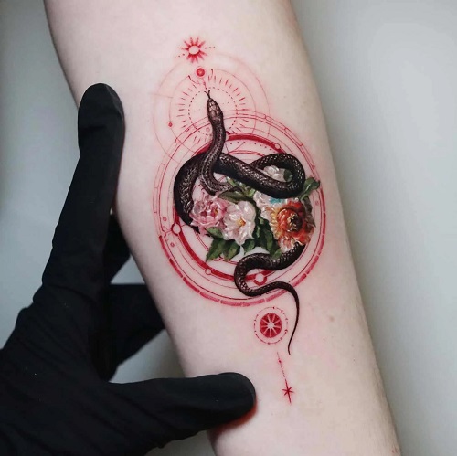 Beautiful Flowers Tattoo