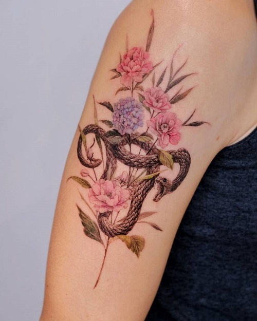 Beautiful Flowers Tattoo 3