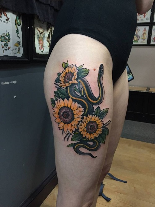 Beautiful Flowers Tattoo 4