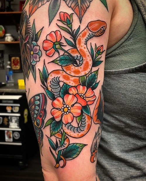 Beautiful Flowers Tattoo 7