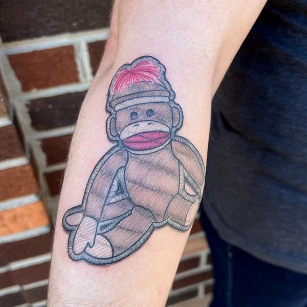 Sock Monkey Tattoo 1