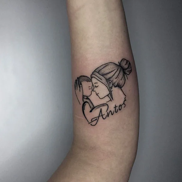 Sons name tattoo