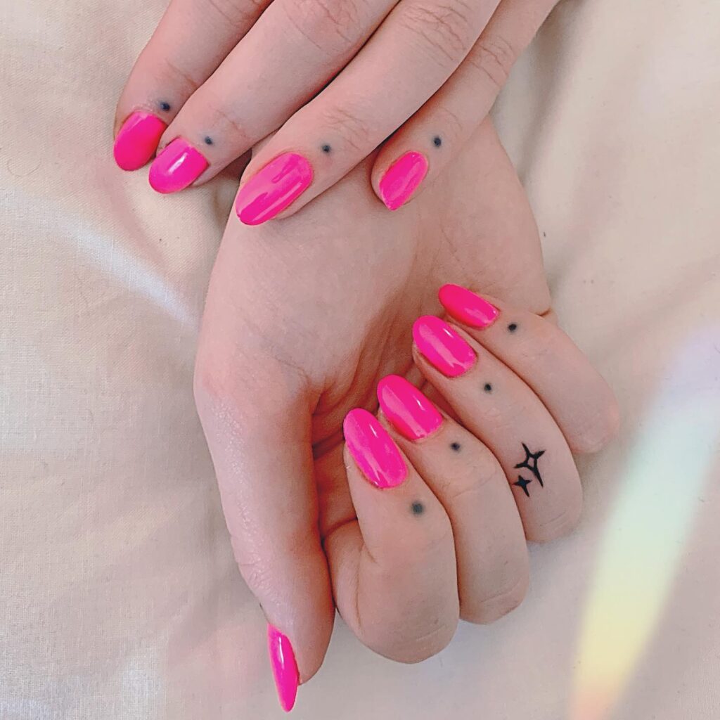 Sparkle Tattoo Designs for Girls on Hand
