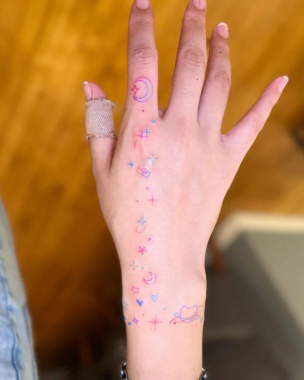 Sparkle tattoo 14