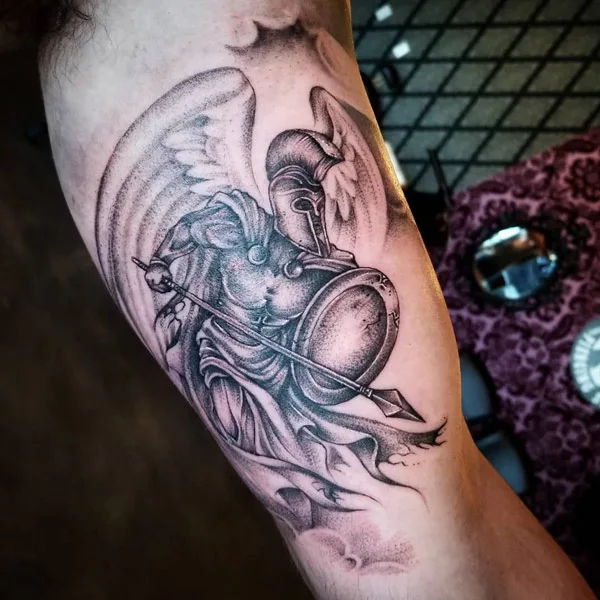 Spartan Angel Tattoo 2