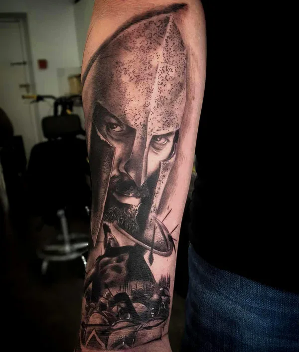 Spartan Forearm Tattoo 1