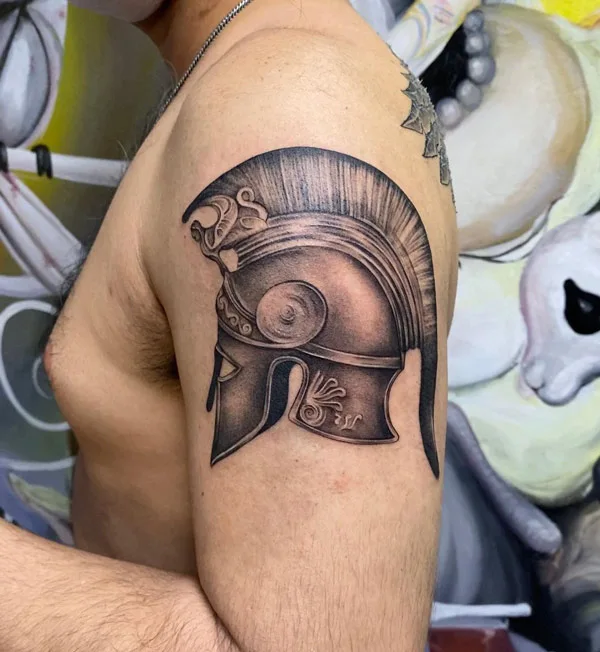 Spartan Helmet Tattoo 3