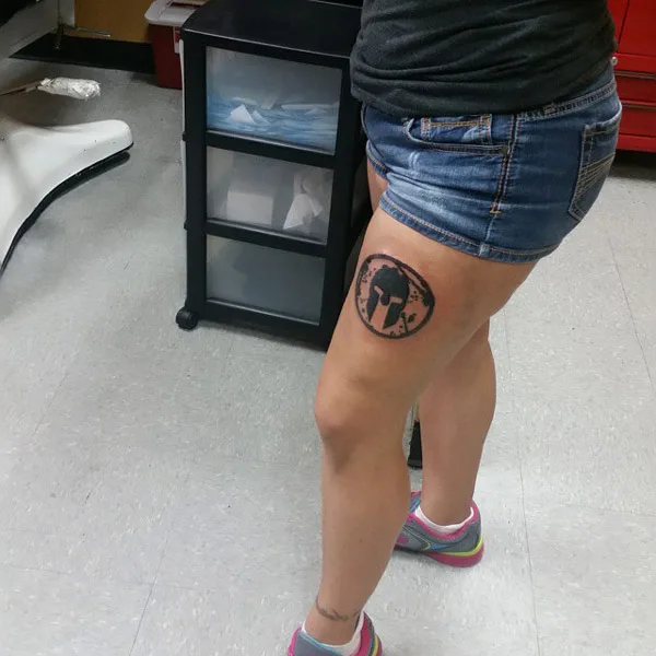 Spartan Logo Tattoo 2
