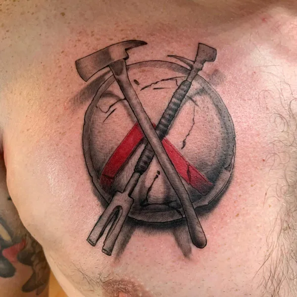 Spartan Shield Tattoo 2