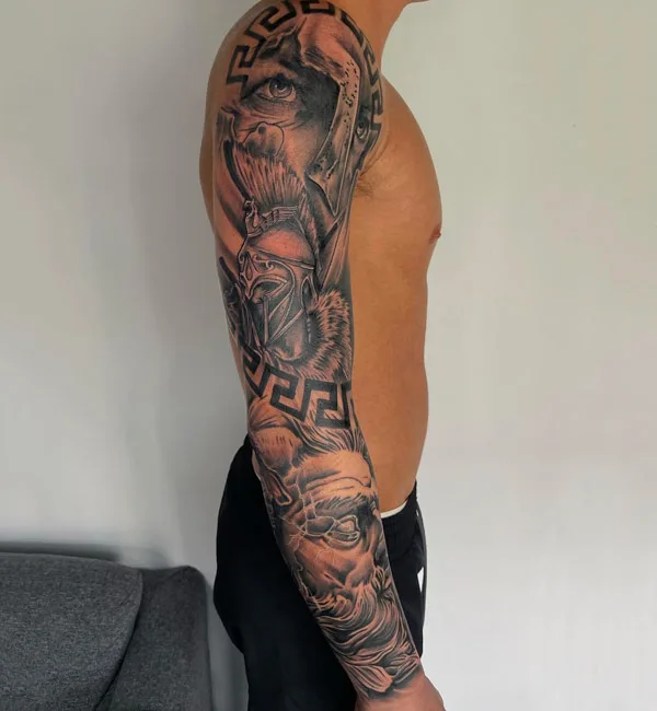 Spartan Sleeve Tattoo 2