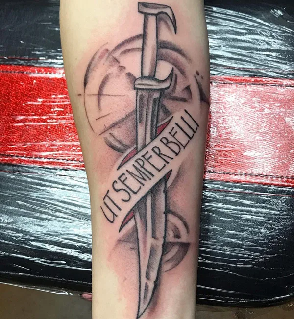 Spartan Sword Tattoo 2