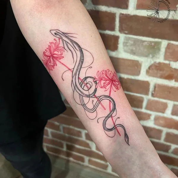 Spider Lily Tattoo 17