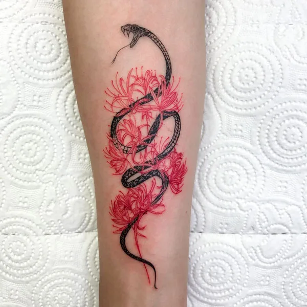 Spider Lily Tattoo 4
