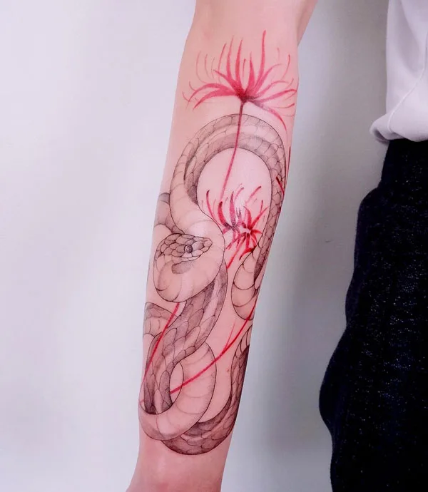 Spider Lily Tattoo 45