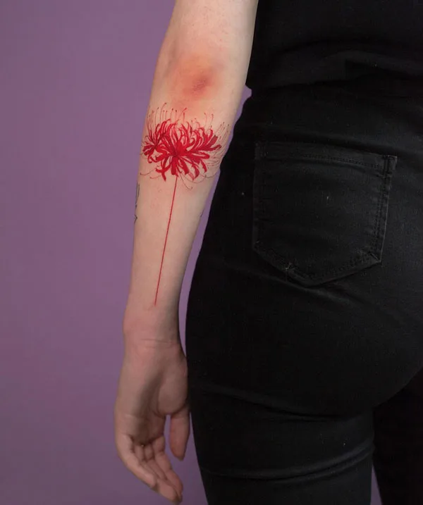 Spider Lily Tattoo 7
